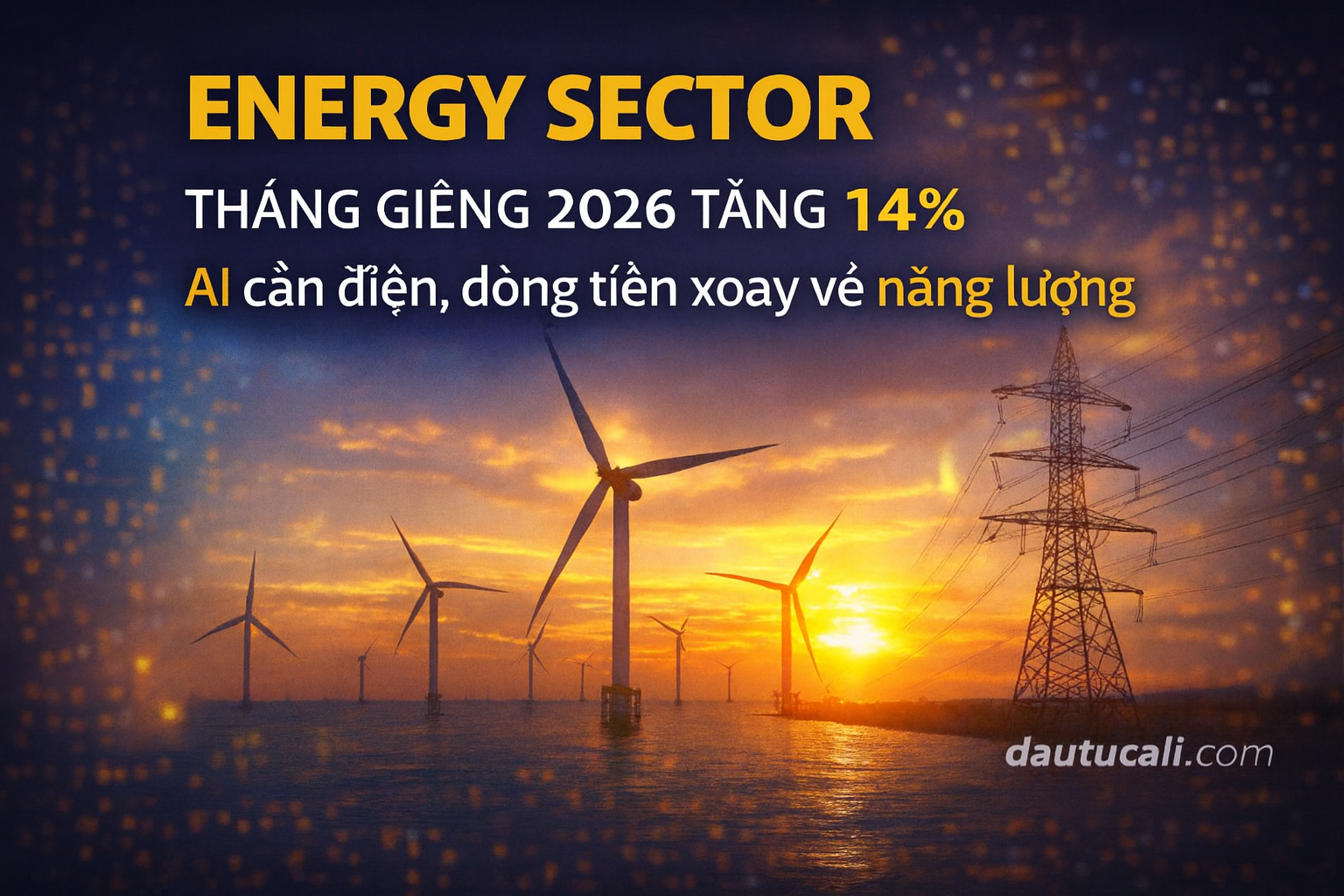 Energy Sector Tháng Giêng 2026 Tăng 14%: Khi AI Cần Điện, Dòng Tiền Xoay Về Năng Lượng