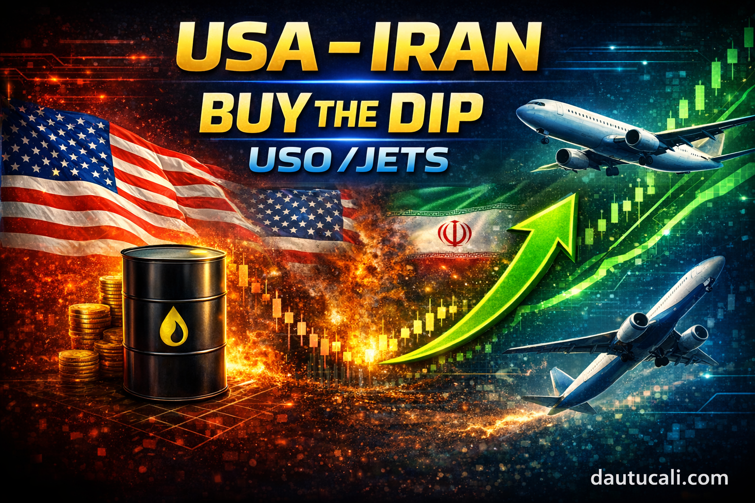 USO vs JETS: Khi Giá Dầu Tăng Mạnh , Airlines Có Bị Bán Quá Đà?